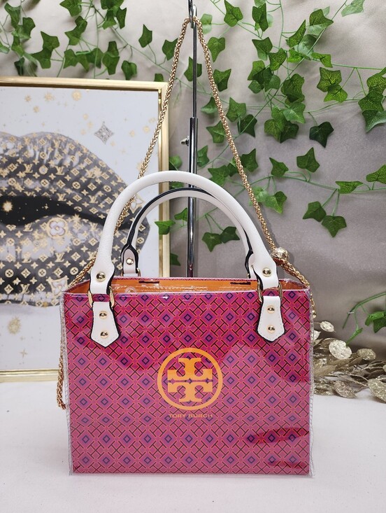 tory burch handmade Handbags - Authentic Tory Burch Shopping Bag In PVC Tote
